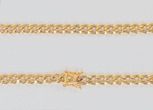 Cuban necklace 18k gold
