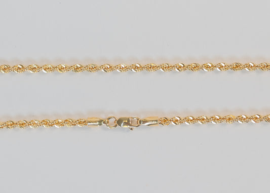 Necklace braided 18 K Gold
