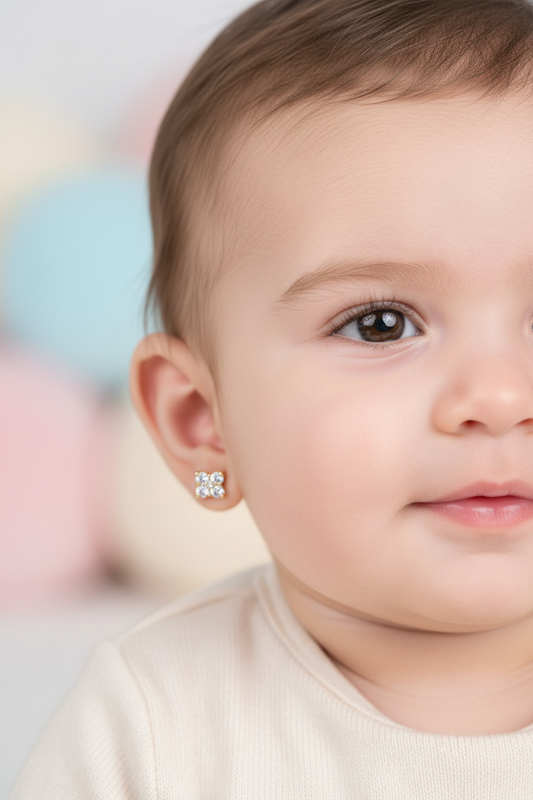 Baby Italian gold studs