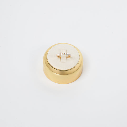 Ring with small diamonds 18 K Gold