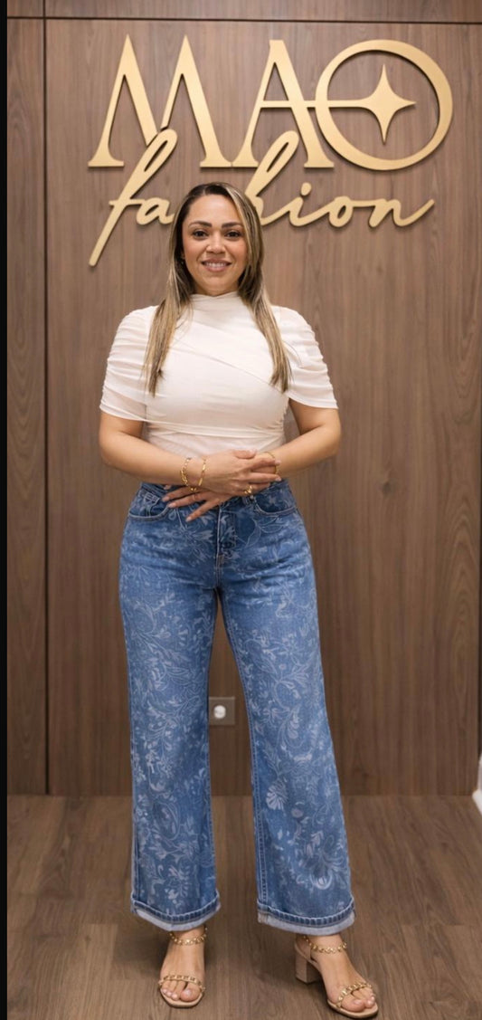 Elegant Denin high wait Jean